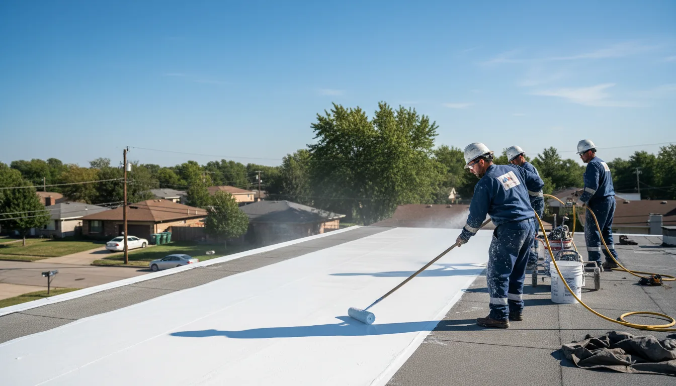 Commercial roof coating in Bronson, IA near me